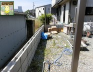 姫路市｜新築外構　ウッドデッキのようなタイルテラスとデザイン性に優れ機能的なプラスG